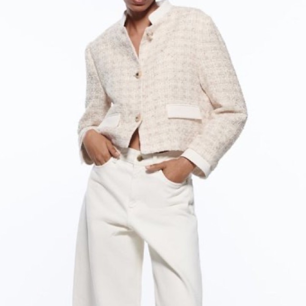 Zara textured blazer
